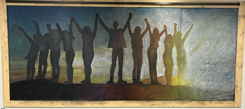 chalk mural 
10 ft x 20 ft